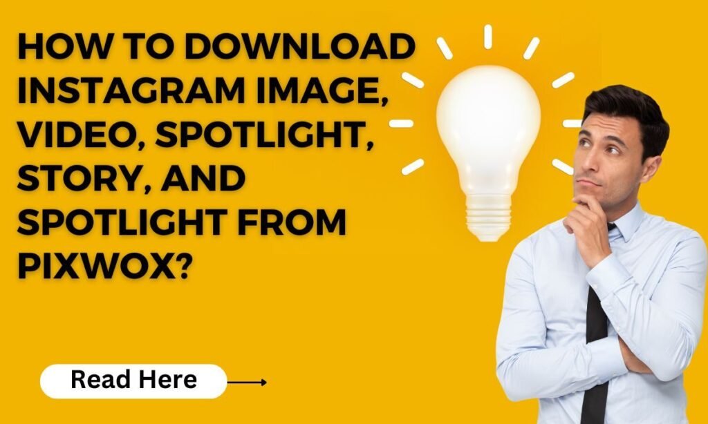 How to download Instagram image, video, spotlight, story, and spotlight from Pixwox? Step by step Guide.